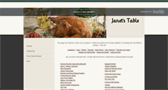 Desktop Screenshot of janets-table.com