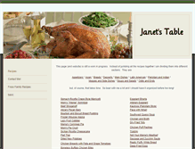 Tablet Screenshot of janets-table.com